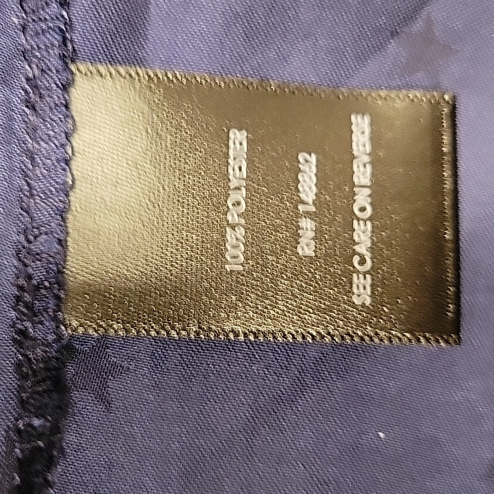 Torrid Peasant blouse, Charmeuse Jacquard Star Navy - Picture 13 of 14
